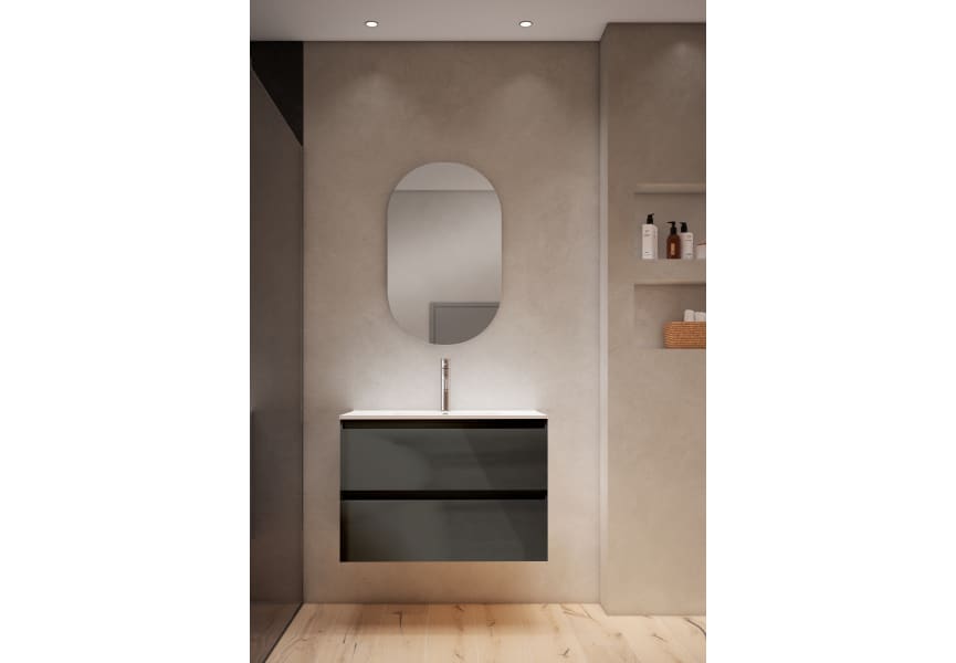 Meuble de salle de bains à faible profondeur 39.5 cm Box Visobath principal 10
