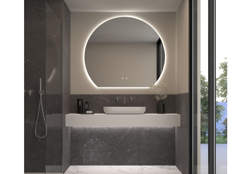 Miroir demi-lune avec éclairage LED Granada 1 de Eurobath principal 0