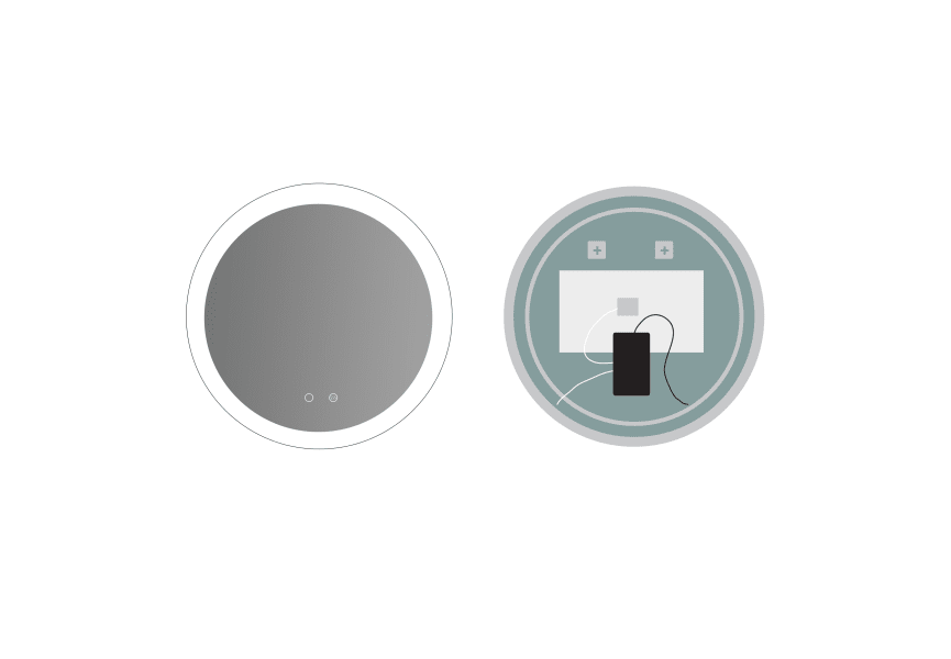 Ledimex Ledimex Londres miroir de salle de bain à LED croquis 9