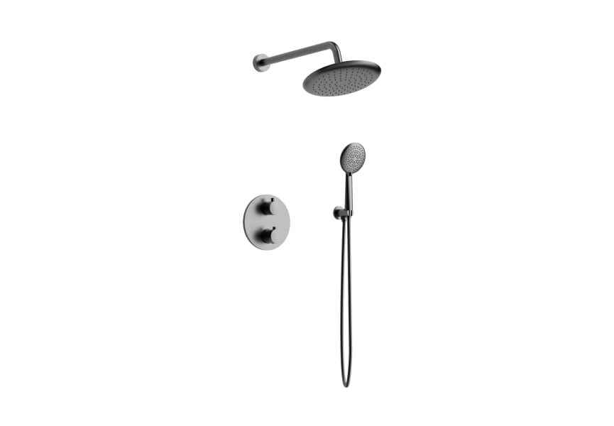 Ensemble de douche à encastrer en Bambú Lluvibath principal 3