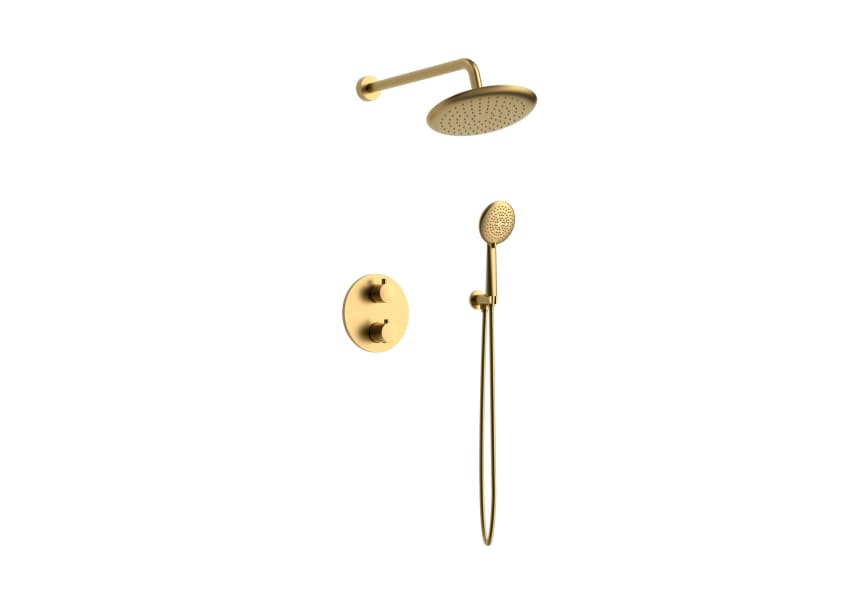 Ensemble de douche à encastrer en Bambú Lluvibath principal 2