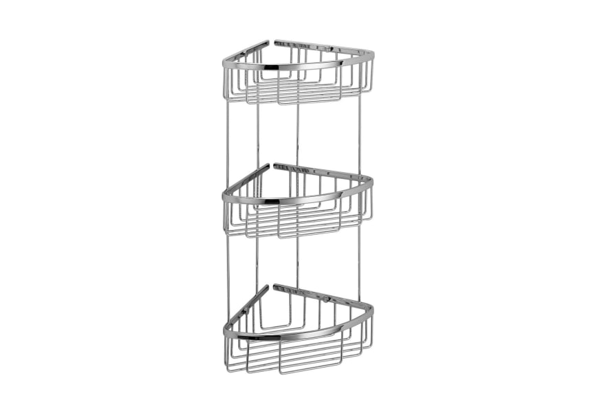 Triple shower shelf 600 Bruntec détail 1