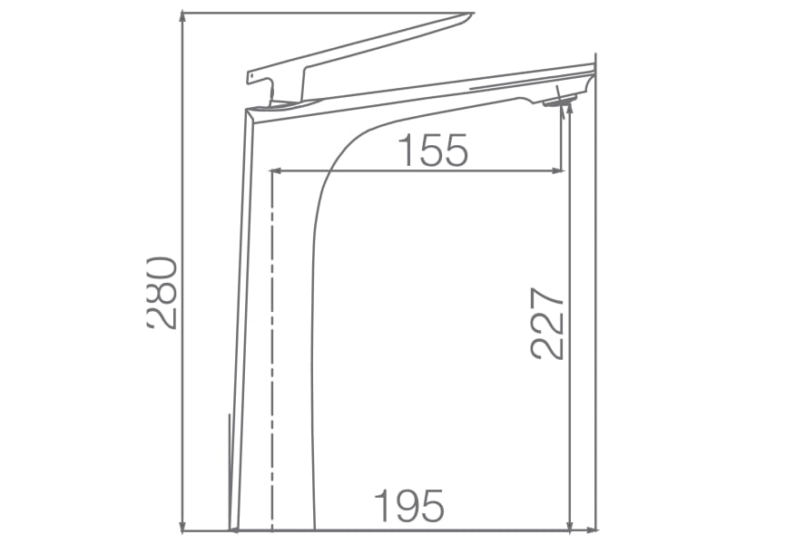 Robinet de lavabo Escocia Imex croquis 1