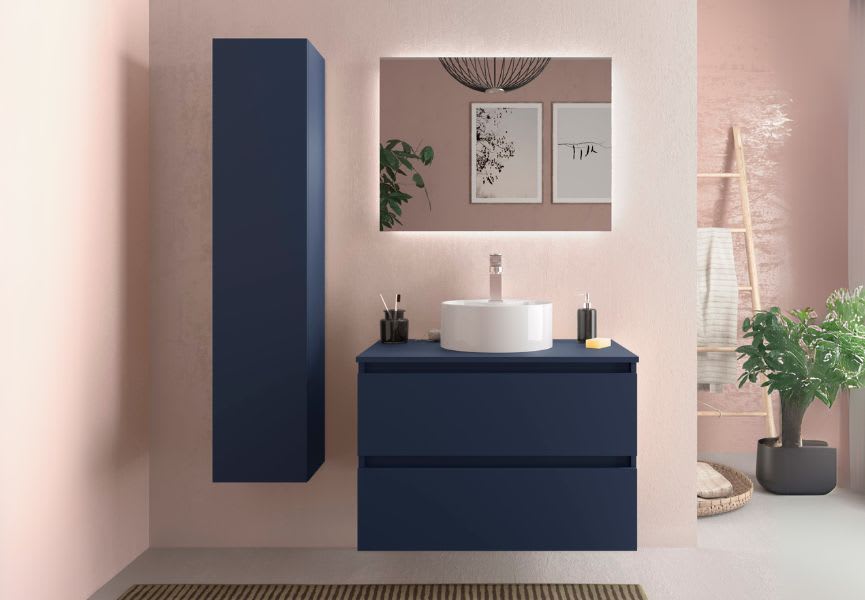 Meuble de salle de bain avec vasque à poser Bequia Salgar principal 4
