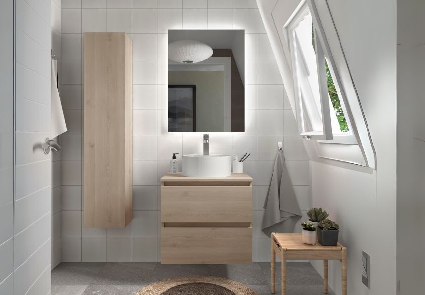 Meuble de salle de bain avec vasque à poser Bequia Salgar principal 5