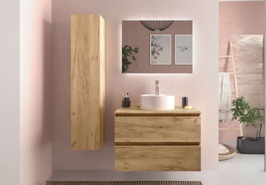 Meuble de salle de bain avec vasque à poser Bequia Salgar principal 0