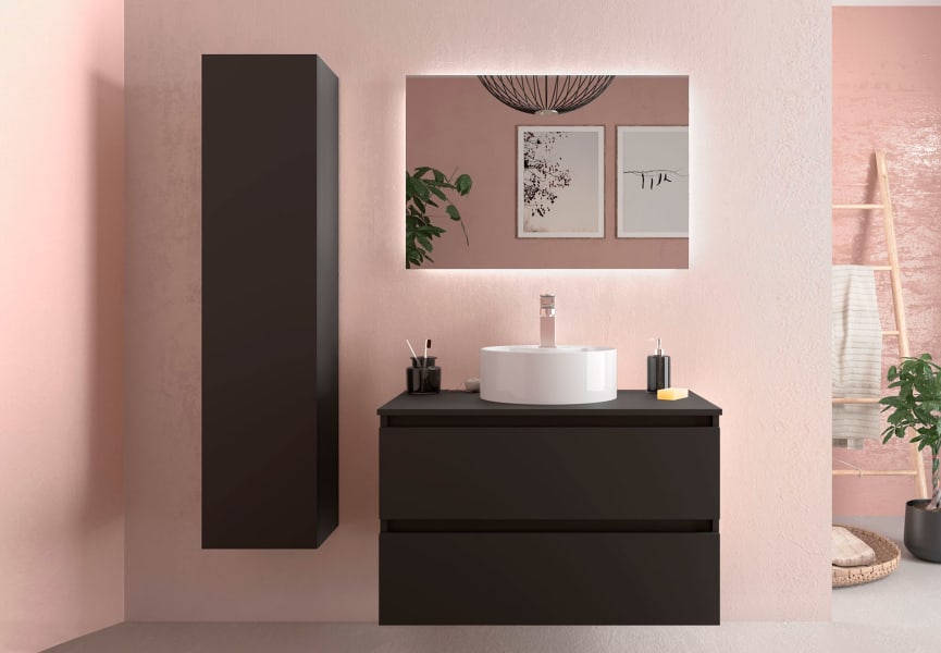 Meuble de salle de bain avec vasque à poser Bequia Salgar principal 3