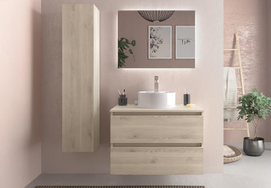 Meuble de salle de bains avec vasque à poser Bequia Salgar principal 5