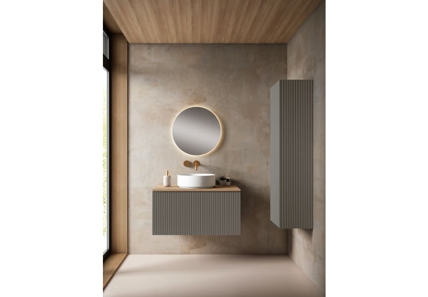 Meuble de salle de bains avec plan de toilette en MDF hydrofuge Bari Visobath principal 4