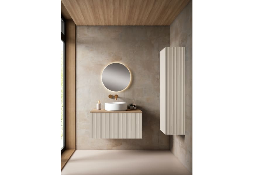 Meuble de salle de bains avec plan de toilette en MDF hydrofuge Bari Visobath principal 0