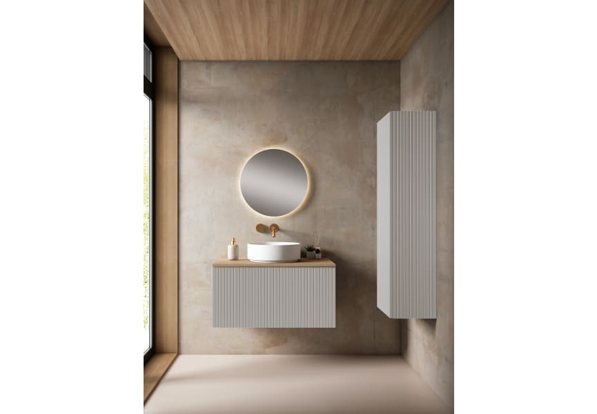 Meuble de salle de bains avec plan de toilette en MDF hydrofuge Bari Visobath principal 5