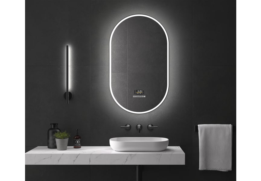 Miroir de salle de bains avec éclairage LED Luzon Eurobath principal 2