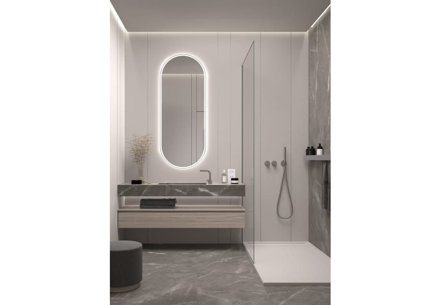 Miroir de salle de bains avec éclairage LED Luzon Eurobath principal 1