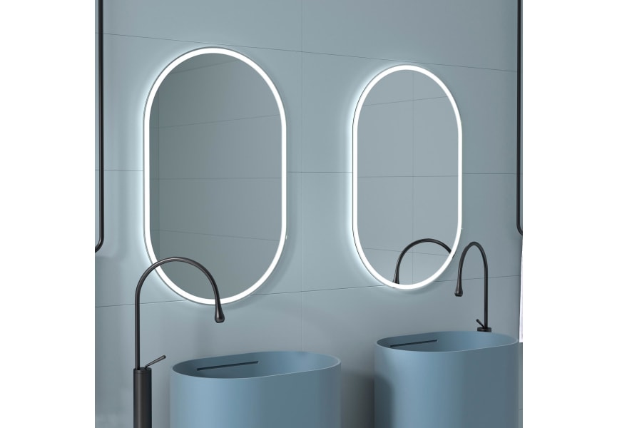 Miroir de salle de bains avec éclairage LED Luzon Eurobath principal 0