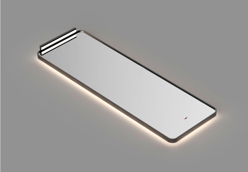 Miroir de salle de bains avec l'éclairage LED Palermo Ledimex détail 2