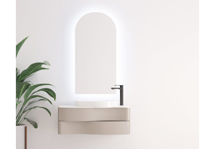 Miroir arco avec éclairage LED Lama Bruntec principal 0