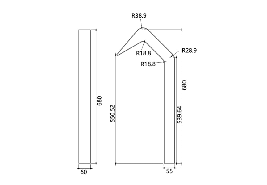 Robinet de douche extérieur Imex Niagara croquis 16