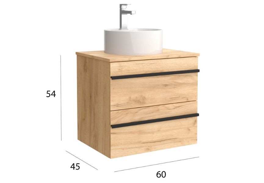Meuble de salle de bains avec vasque Born Salgar détail 4