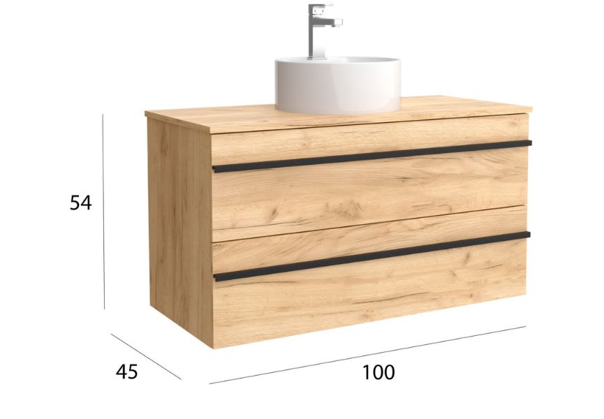 Meuble de salle de bains avec vasque Born Salgar détail 6