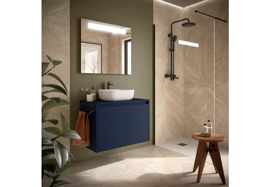 Meuble de salle de bain Noja Salgar avec comptoir en bois principal 4