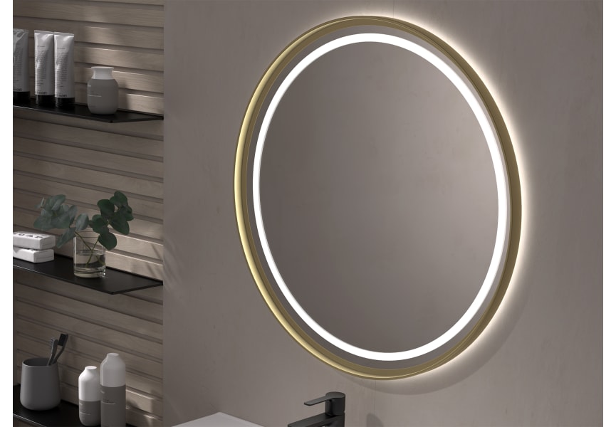 Caicos Eurobath Miroir de salle de bains avec éclairage LED principal 2