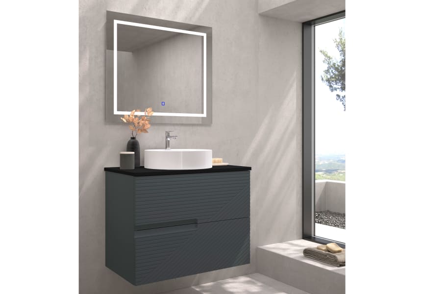Meuble de salle de bains avec plan de toilette Limo Bruntec principal 2