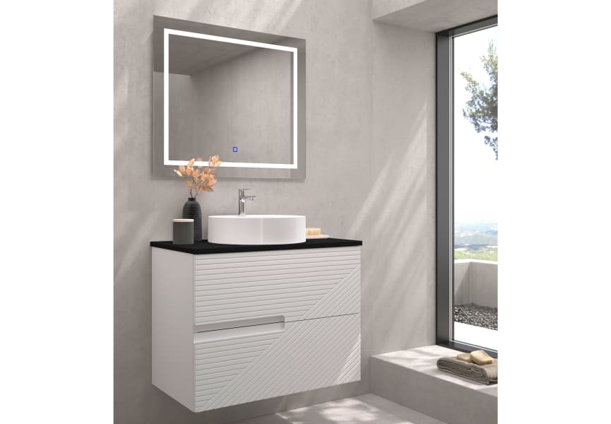 Meuble de salle de bains avec plan de toilette Limo Bruntec principal 3