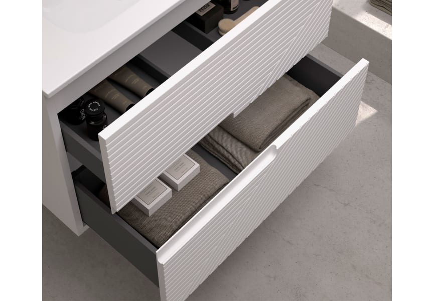 Meuble de salle de bains avec plan de toilette Limo Bruntec environnement 11