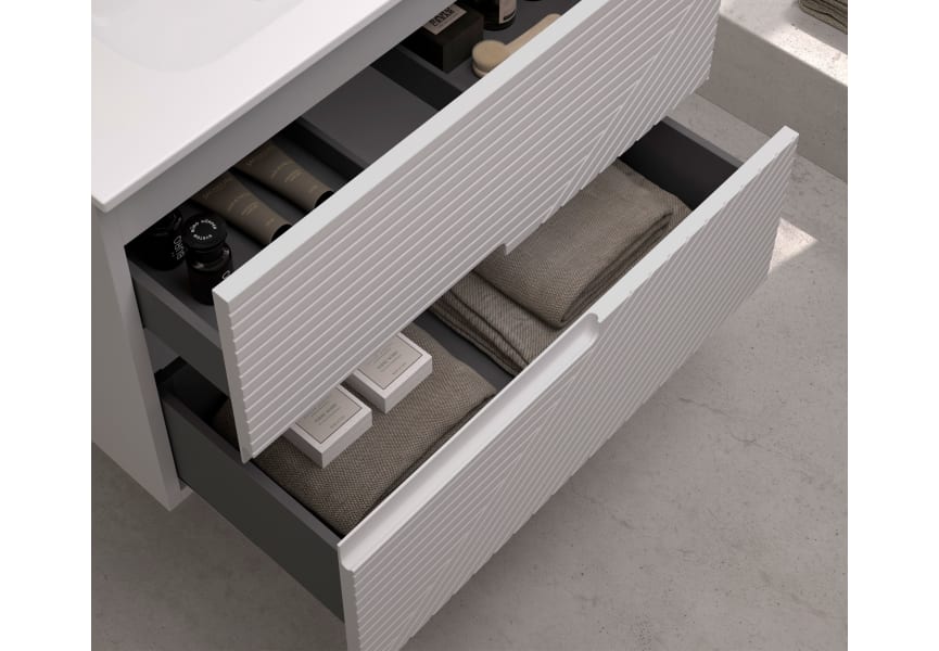 Meuble de salle de bains avec plan de toilette Limo Bruntec environnement 13