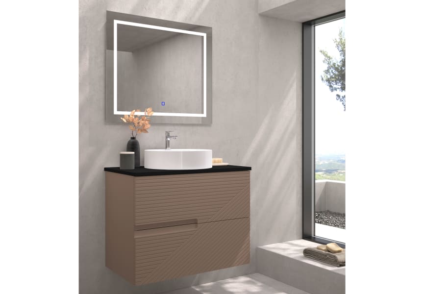 Meuble de salle de bains avec plan de toilette Limo Bruntec principal 6