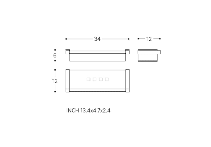 Distributeur de savon de bain Metric M Cosmic croquis 2