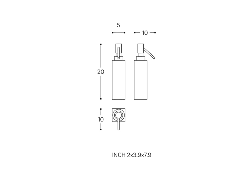 Distributeur de savon Metric Cosmic croquis 3