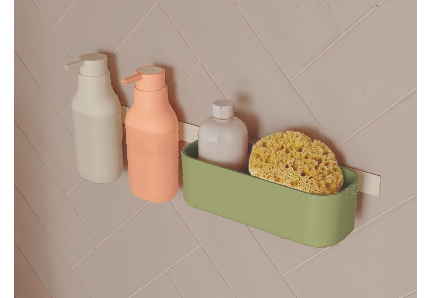 Ensemble de douche modulaire avec distributeur et barre de fixation murale Alife by Cosmic principal 0