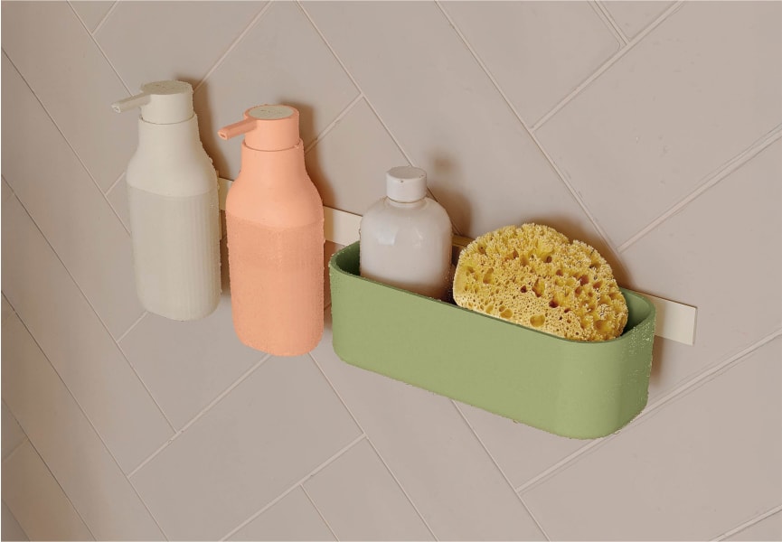 Ensemble de douche modulaire avec distributeur et barre de fixation murale Alife by Cosmic principal 0
