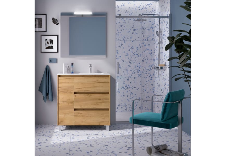 Ensemble de meubles de salle de bains Noja Salgar principal 2