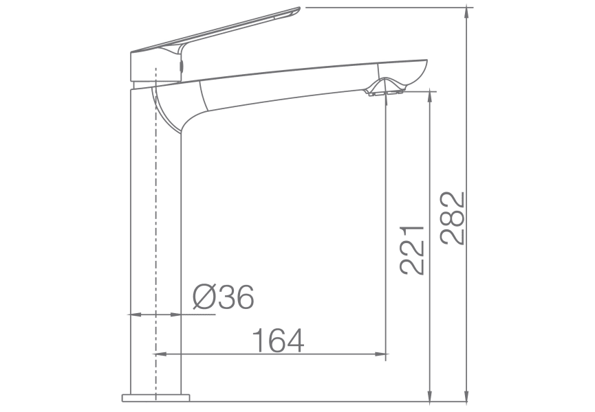 Robinetterie de lavabo Luxor Imex croquis 3