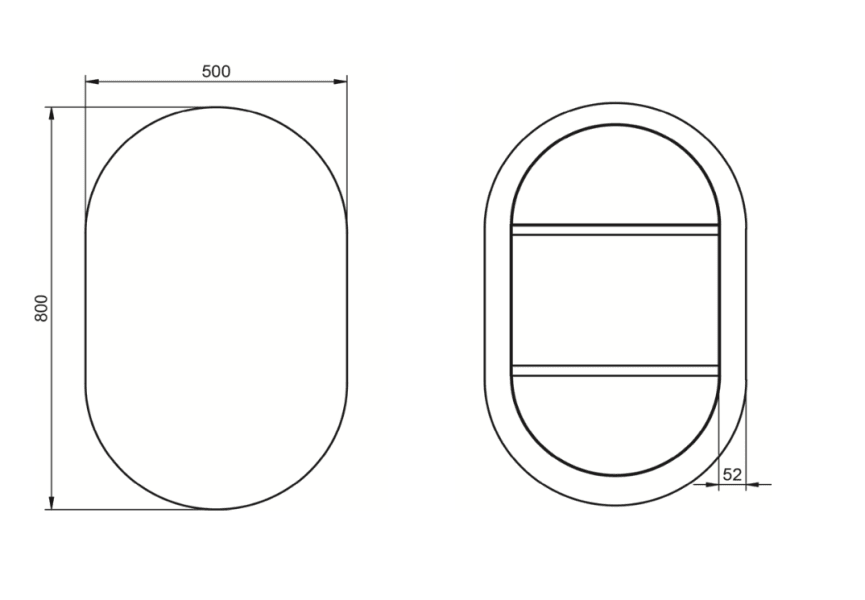 Miroir de salle de bains Ada Visobath croquis 4