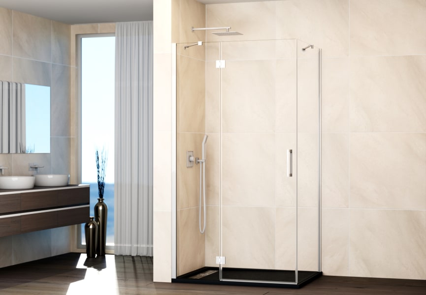 Paroi de douche en verre (Combi C + paroi latérale fixe) par GME principal 2