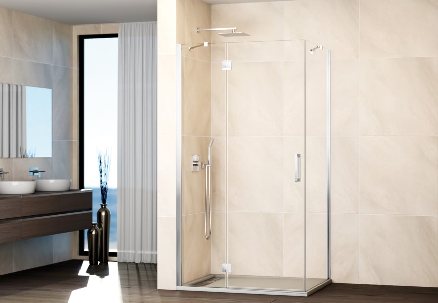 Paroi de douche en verre (Combi C + paroi latérale fixe) par GME principal 0