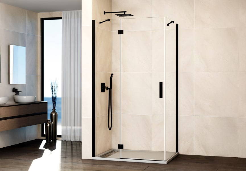Paroi de douche en verre (Combi C + paroi latérale fixe) par GME principal 1