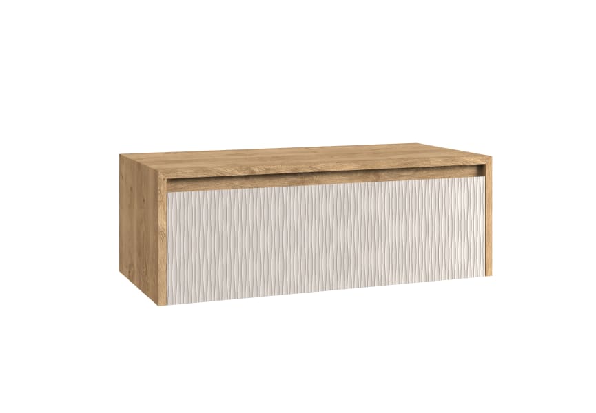 Meuble de salle de bain avec plan de toilette en bois Lambda Coycama principal 11