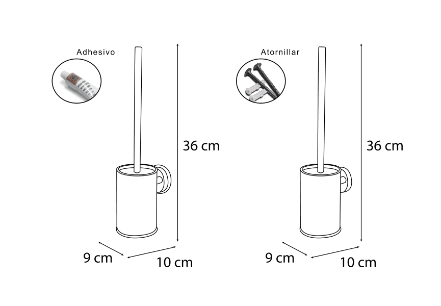 Porte-brosse de salle de bain Arena Mediterranea del baño croquis 1
