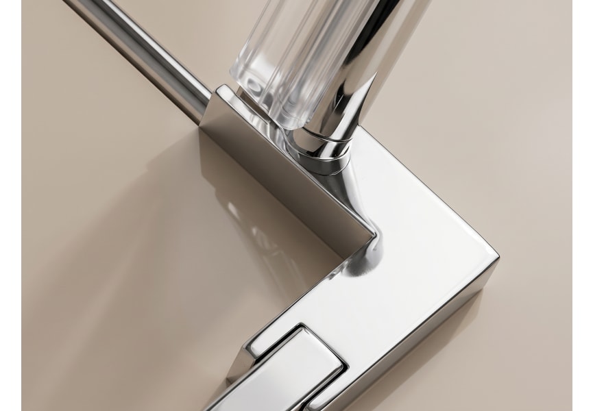 Paroi de douche profilé noir Elara Bruntec détail 4