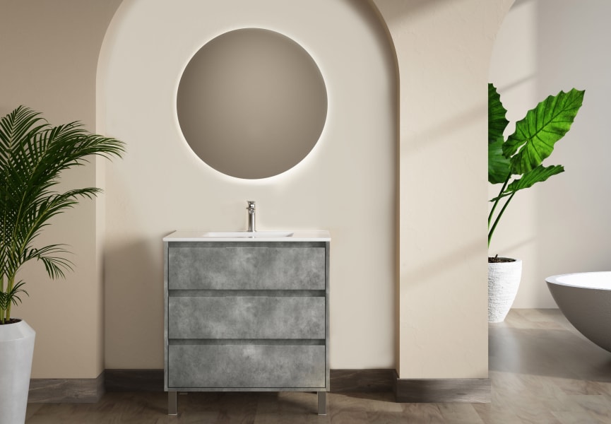 Ensemble de meubles de salle de bains Boston Bruntec principal 1