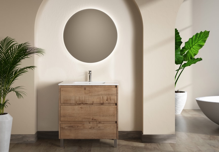 Ensemble de meubles de salle de bains Boston Bruntec principal 0