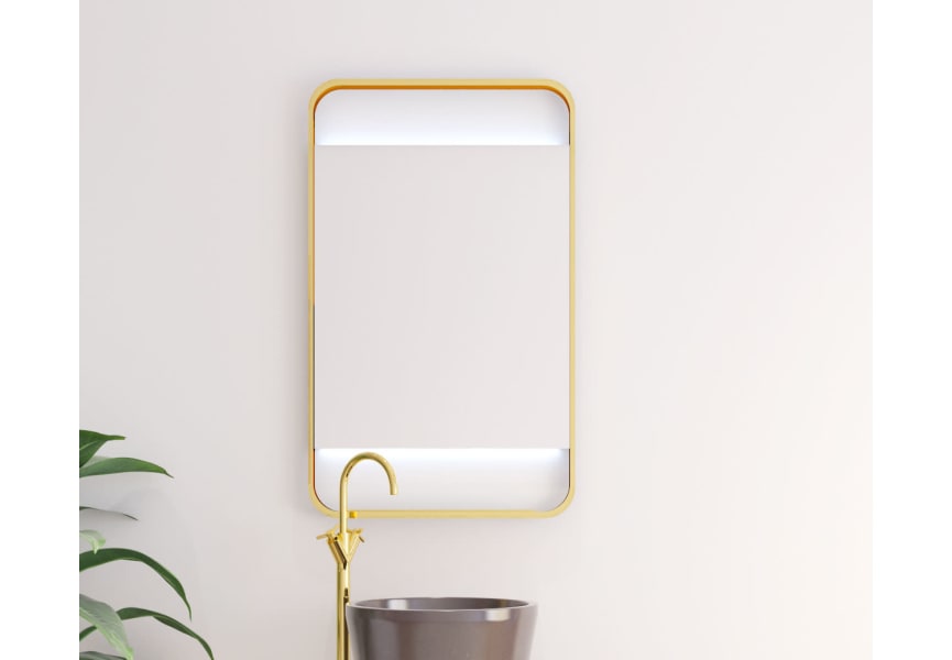 Miroir de salle de bain avec éclairage LED Sansa Bruntec principal 2