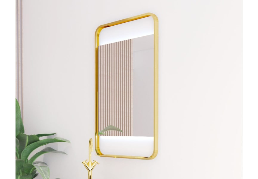 Miroir de salle de bain avec éclairage LED Sansa Bruntec principal 0
