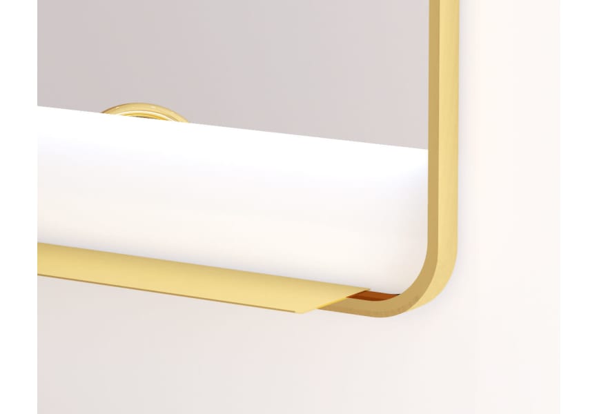 Miroir de salle de bain avec éclairage LED Sansa Bruntec détail 3