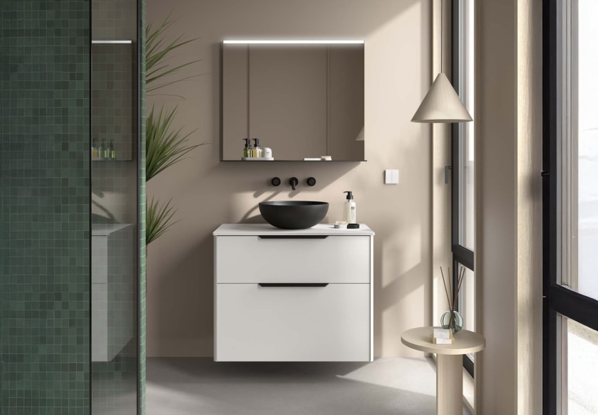 Luva Salgar meuble de salle de bain en bois avec plan de toilette principal 1