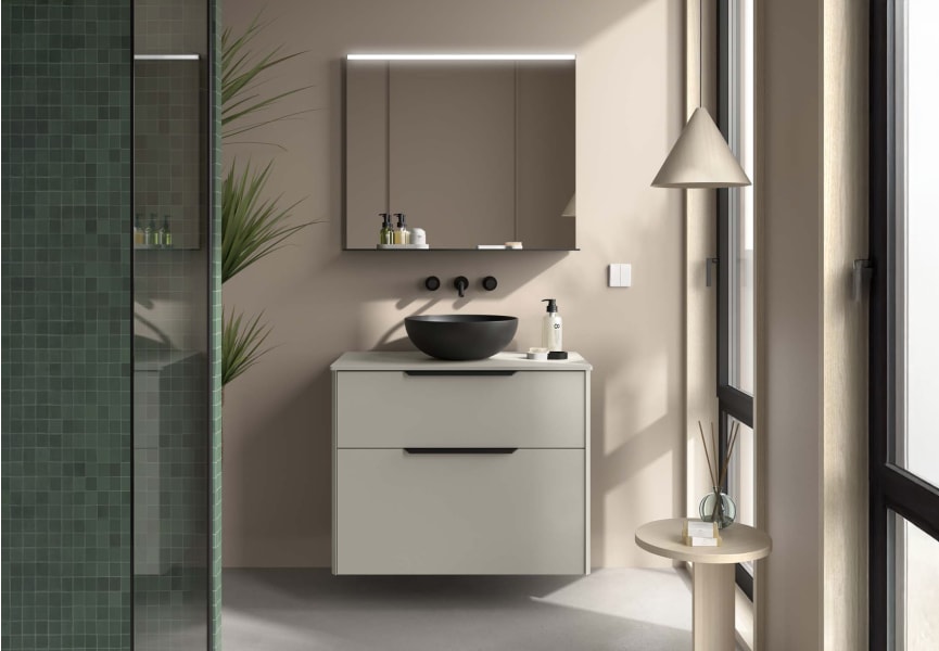 Luva Salgar meuble de salle de bain en bois avec plan de toilette principal 2